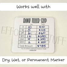 Load image into Gallery viewer, Laminated Bank Teller Slips | Sets of 2 | Physical Product |