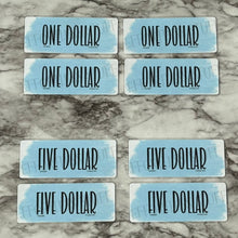 Load image into Gallery viewer, Laminated Placeholder Color Blue | Sets of 4 | Fits A6 Envelopes | Placeholder From One Dollar to Fully Funded | Physical Product |