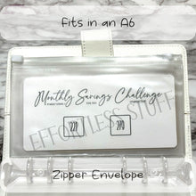 Load image into Gallery viewer, Bi-Weekly Monthly Savings Challenge Trackers | Version: 3 | Laminated Trackers | Set of 12 | Yearly Savings Challenge | Fits A6 Binders |