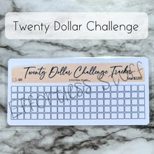 Load image into Gallery viewer, Cream Color Savings Challenge Blank Design Tracker | Laminated Trackers | Fits A6 Envelopes | Savings Challenge | Dollar Challenges | Physical Product |