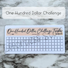 Load image into Gallery viewer, Cream Color Savings Challenge Blank Design Tracker | Laminated Trackers | Fits A6 Envelopes | Savings Challenge | Dollar Challenges | Physical Product |