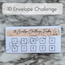 Load image into Gallery viewer, Cream Color Envelope Challenge Tracker Inserts | Laminated Trackers | Fits A6 Envelopes | Savings Challenge | Envelope Challenges | Physical Product |