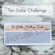 Load image into Gallery viewer, Cream Color Savings Challenge Number Design Tracker | Laminated Trackers | Fits A6 Envelopes | Savings Challenge | Dollar Challenges | Physical Product |