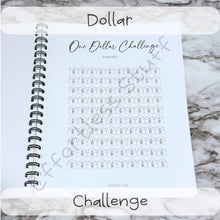 Load image into Gallery viewer, Savings Challenge Book Volume: 1 | 19 Challenges | Letter sized | Dollar Challenge | Envelope Challenge | Small Savings Challenge |