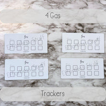 Load image into Gallery viewer, Laminated One Month Ahead Savings Challenge Trackers | Savings Challenge | Simple Design | Fits A6 Binders |