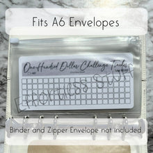 Load image into Gallery viewer, Gray Color Savings Challenge Blank Design Tracker | Laminated Trackers | Fits A6 Envelopes | Savings Challenge | Dollar Challenges | Physical Product |