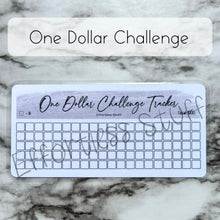 Load image into Gallery viewer, Gray Color Savings Challenge Blank Design Tracker | Laminated Trackers | Fits A6 Envelopes | Savings Challenge | Dollar Challenges | Physical Product |