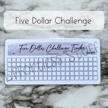 Load image into Gallery viewer, Gray Color Savings Challenge Blank Design Tracker | Laminated Trackers | Fits A6 Envelopes | Savings Challenge | Dollar Challenges | Physical Product |