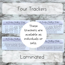 Load image into Gallery viewer, Gray Color Envelope Challenge Tracker Inserts | Laminated Trackers | Fits A6 Envelopes | Savings Challenge | Envelope Challenges | Physical Product |