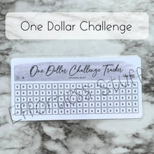 Load image into Gallery viewer, Gray Color Savings Challenge Number Design Tracker | Laminated Trackers | Fits A6 Envelopes | Savings Challenge | Dollar Challenges | Physical Product |
