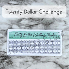 Load image into Gallery viewer, Green Color Savings Challenge Number Design Tracker | Laminated Trackers | Fits A6 Envelopes | Savings Challenge | Dollar Challenges | Physical Product |