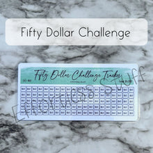 Load image into Gallery viewer, Green Color Savings Challenge Number Design Tracker | Laminated Trackers | Fits A6 Envelopes | Savings Challenge | Dollar Challenges | Physical Product |