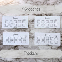 Load image into Gallery viewer, Laminated One Month Ahead Savings Challenge Trackers | Savings Challenge | Simple Design | Fits A6 Binders |