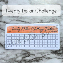 Load image into Gallery viewer, Orange Color Savings Challenge Blank Design Tracker | Laminated Trackers | Fits A6 Envelopes | Savings Challenge | Dollar Challenges | Physical Product |