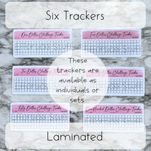 Load image into Gallery viewer, Pink Color Savings Challenge Blank Design Tracker | Laminated Trackers | Fits A6 Envelopes | Savings Challenge | Dollar Challenges | Physical Product |