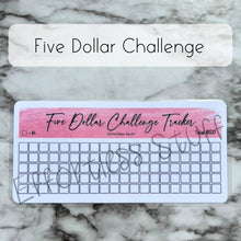 Load image into Gallery viewer, Pink Color Savings Challenge Blank Design Tracker | Laminated Trackers | Fits A6 Envelopes | Savings Challenge | Dollar Challenges | Physical Product |