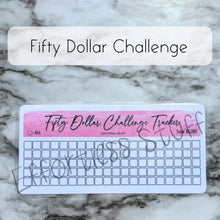 Load image into Gallery viewer, Pink Color Savings Challenge Blank Design Tracker | Laminated Trackers | Fits A6 Envelopes | Savings Challenge | Dollar Challenges | Physical Product |