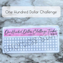 Load image into Gallery viewer, Pink Color Savings Challenge Blank Design Tracker | Laminated Trackers | Fits A6 Envelopes | Savings Challenge | Dollar Challenges | Physical Product |