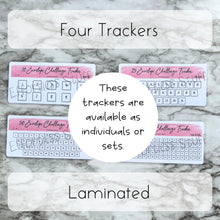 Load image into Gallery viewer, Pink Color Envelope Challenge Tracker Inserts | Laminated Trackers | Fits A6 Envelopes | Savings Challenge | Envelope Challenges | Physical Product |