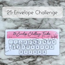 Load image into Gallery viewer, Pink Color Envelope Challenge Tracker Inserts | Laminated Trackers | Fits A6 Envelopes | Savings Challenge | Envelope Challenges | Physical Product |