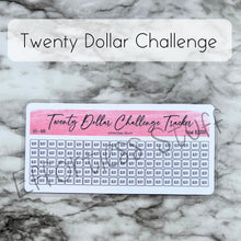 Load image into Gallery viewer, Pink Color Savings Challenge Number Design Tracker | Laminated Trackers | Fits A6 Envelopes | Savings Challenge | Dollar Challenges | Physical Product |