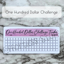Load image into Gallery viewer, Purple Color Savings Challenge Blank Design Tracker | Laminated Trackers | Fits A6 Envelopes | Savings Challenge | Dollar Challenges | Physical Product |