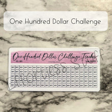 Load image into Gallery viewer, Purple Color Savings Challenge Number Design Tracker | Laminated Trackers | Fits A6 Envelopes | Savings Challenge | Dollar Challenges | Physical Product |