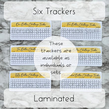 Load image into Gallery viewer, Yellow Color Savings Challenge Blank Design Tracker | Laminated Trackers | Fits A6 Envelopes | Savings Challenge | Dollar Challenges | Physical Product |