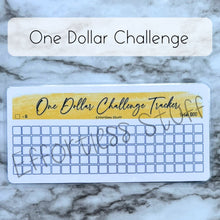 Load image into Gallery viewer, Yellow Color Savings Challenge Blank Design Tracker | Laminated Trackers | Fits A6 Envelopes | Savings Challenge | Dollar Challenges | Physical Product |
