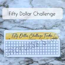 Load image into Gallery viewer, Yellow Color Savings Challenge Blank Design Tracker | Laminated Trackers | Fits A6 Envelopes | Savings Challenge | Dollar Challenges | Physical Product |