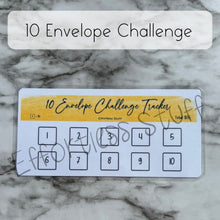 Load image into Gallery viewer, Yellow Color Envelope Challenge Tracker Inserts | Laminated Trackers | Fits A6 Envelopes | Savings Challenge | Envelope Challenges | Physical Product |