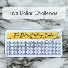 Load image into Gallery viewer, Yellow Color Savings Challenge Number Design Tracker | Laminated Trackers | Fits A6 Envelopes | Savings Challenge | Dollar Challenges | Physical Product |