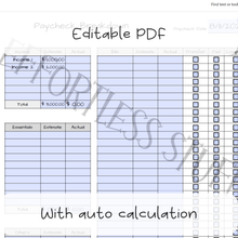 Load image into Gallery viewer, Paycheck Breakdown | Budget by Paycheck | PDF File | PNG | Editable PDF | Letter Sized | Digital Product |
