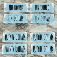 Load image into Gallery viewer, Laminated Placeholder Color Blue | Sets of 4 | Fits A6 Envelopes | Placeholder From One Dollar to Fully Funded | Physical Product |
