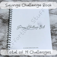 Load image into Gallery viewer, Savings Challenge Book Volume: 1 | 19 Challenges | Letter sized | Dollar Challenge | Envelope Challenge | Small Savings Challenge |
