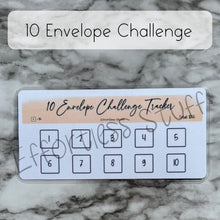 Load image into Gallery viewer, Cream Color Envelope Challenge Tracker Inserts | Laminated Trackers | Fits A6 Envelopes | Savings Challenge | Envelope Challenges | Physical Product |
