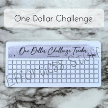 Load image into Gallery viewer, Gray Color Savings Challenge Blank Design Tracker | Laminated Trackers | Fits A6 Envelopes | Savings Challenge | Dollar Challenges | Physical Product |
