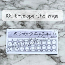 Load image into Gallery viewer, Gray Color Envelope Challenge Tracker Inserts | Laminated Trackers | Fits A6 Envelopes | Savings Challenge | Envelope Challenges | Physical Product |
