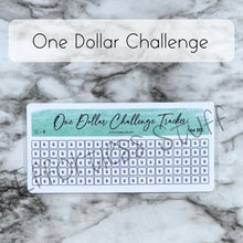 Load image into Gallery viewer, Green Color Savings Challenge Number Design Tracker | Laminated Trackers | Fits A6 Envelopes | Savings Challenge | Dollar Challenges | Physical Product |
