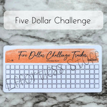 Load image into Gallery viewer, Orange Color Savings Challenge Blank Design Tracker | Laminated Trackers | Fits A6 Envelopes | Savings Challenge | Dollar Challenges | Physical Product |
