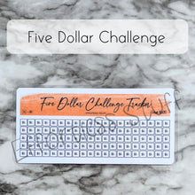 Load image into Gallery viewer, Orange Color Savings Challenge Number Design Tracker | Laminated Trackers | Fits A6 Envelopes | Savings Challenge | Dollar Challenges | Physical Product |

