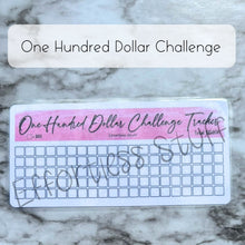Load image into Gallery viewer, Pink Color Savings Challenge Blank Design Tracker | Laminated Trackers | Fits A6 Envelopes | Savings Challenge | Dollar Challenges | Physical Product |
