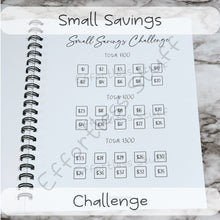 Load image into Gallery viewer, Savings Challenge Book Volume: 1 | 19 Challenges | Letter sized | Dollar Challenge | Envelope Challenge | Small Savings Challenge |
