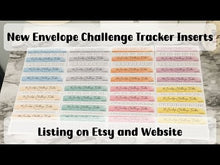 Load and play video in Gallery viewer, Gray Color Envelope Challenge Tracker Inserts | Laminated Trackers | Fits A6 Envelopes | Savings Challenge | Envelope Challenges | Physical Product |
