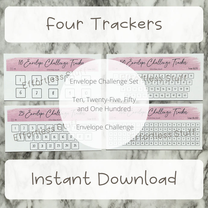 Printable Purple Color Envelope Tracker Insert| Fits Size A6 Envelope | Envelope Challenge |