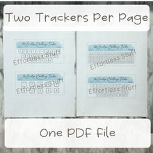 Load image into Gallery viewer, Printable Blue Color Envelope Tracker Insert| Fits Size A6 Envelope | Envelope Challenge |
