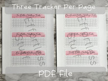 Load image into Gallery viewer, Printable Pink Color Savings Blank Design Tracker | Fits Size A6 Envelope | Dollar Challenge |

