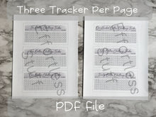 Load image into Gallery viewer, Printable Gray Color Savings Blank Design Tracker | Fits Size A6 Envelope | Dollar Challenge |
