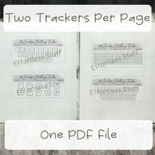 Load image into Gallery viewer, Printable Gray Color Envelope Tracker Insert| Fits Size A6 Envelope | Envelope Challenge |
