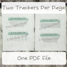 Load image into Gallery viewer, Printable Green Color Envelope Tracker Insert| Fits Size A6 Envelope | Envelope Challenge |

